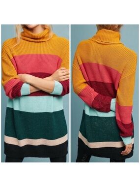 FARM RIO Boldly Striped Sweater Dress Size XS